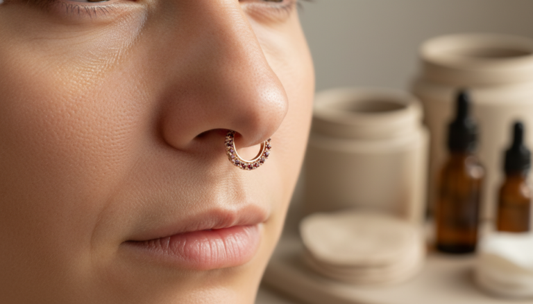 découvrez tout ce qu'il faut savoir sur le piercing septum : douleur, soins essentiels et choix des bijoux pour un piercing réussi et sans risque.