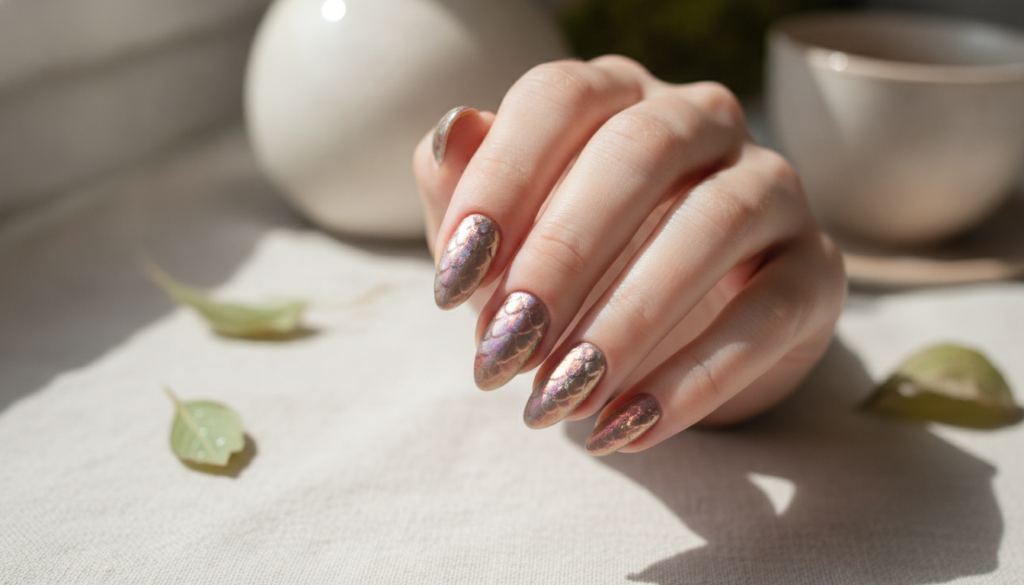 découvrez comment réussir une manucure effet sirène holographique avec nos conseils pratiques pour des ongles brillants et éclatants de couleurs changeantes.